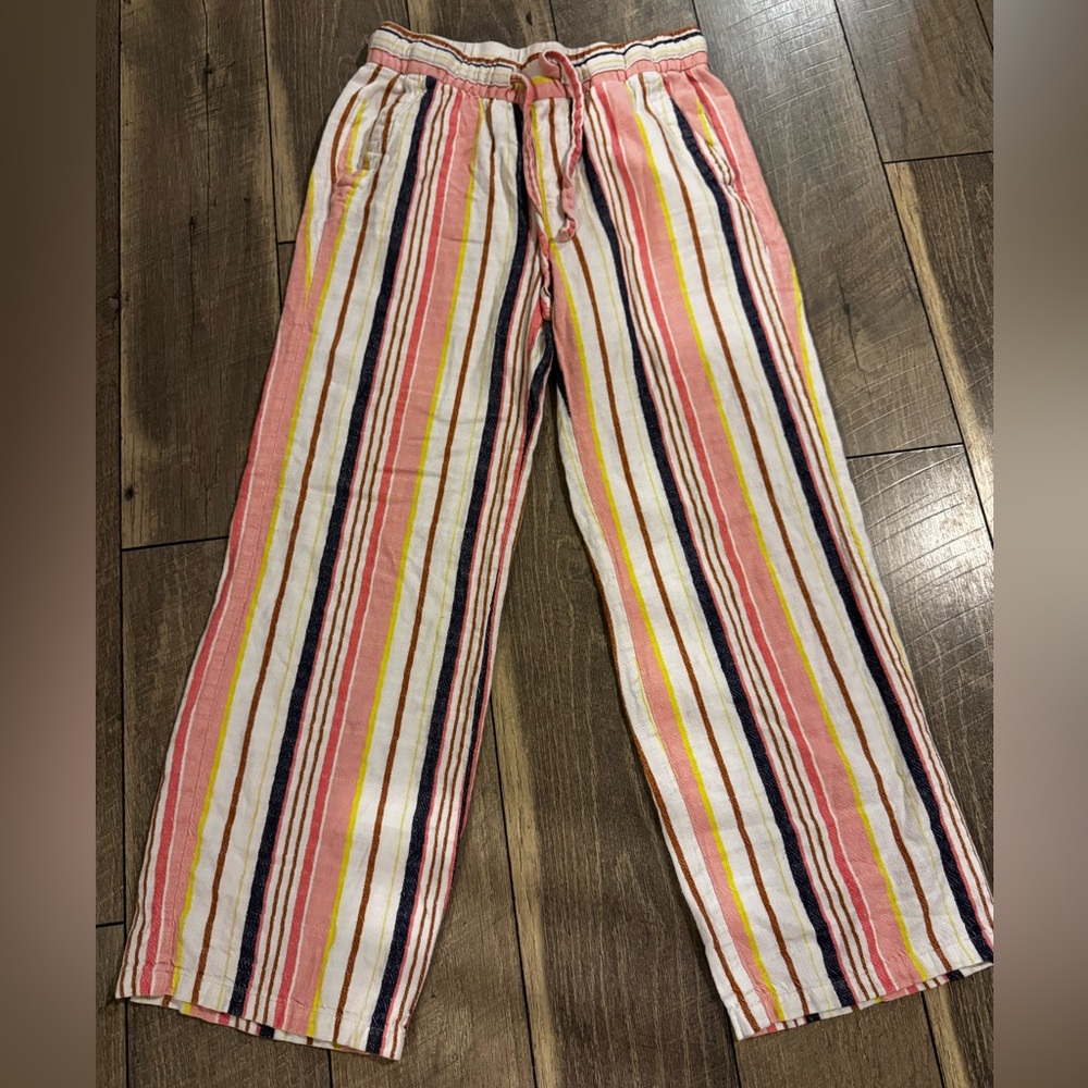 Old Navy Linen Blend Striped Wide Leg Pants – XS – Summer